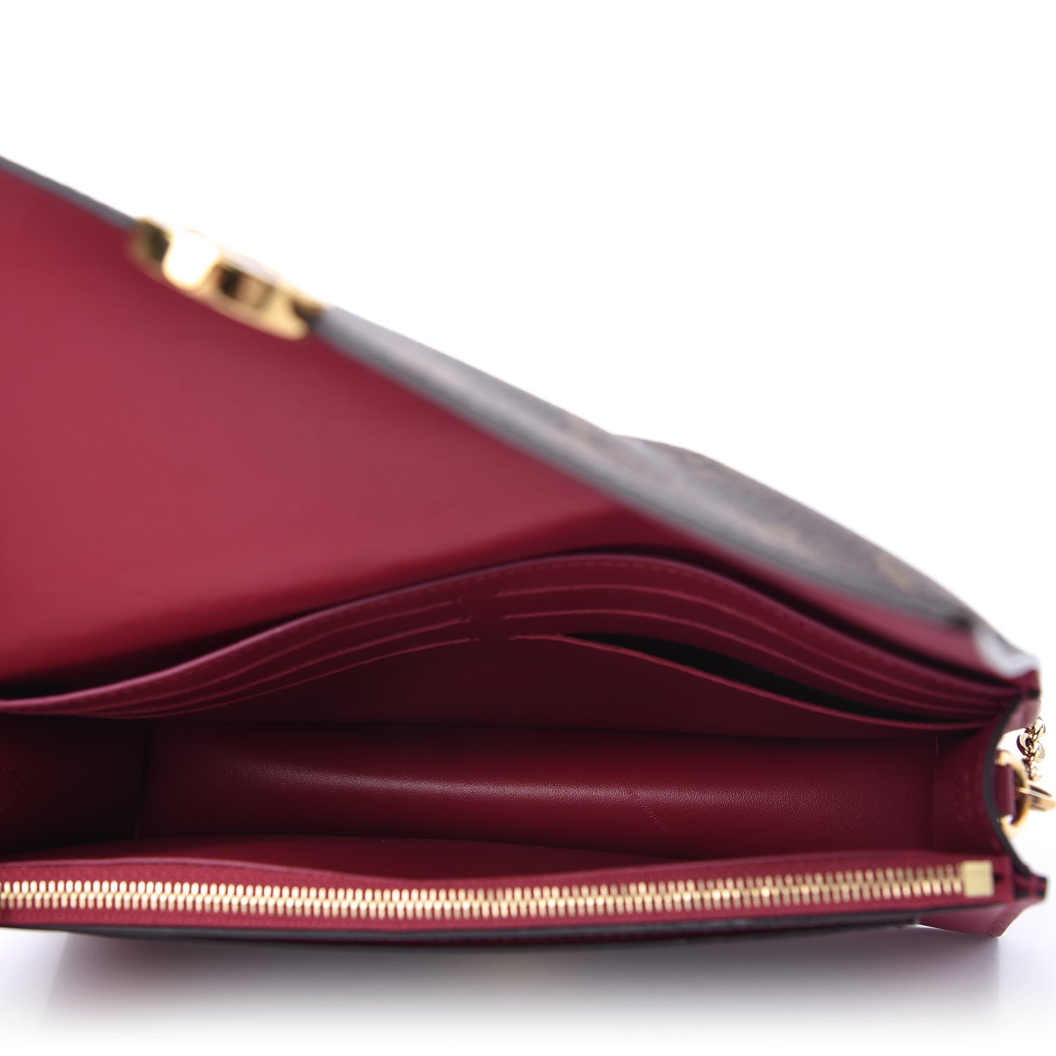 Louis Vuitton Monogram Flore Chain Wallet Fuchsia 5 of 10
