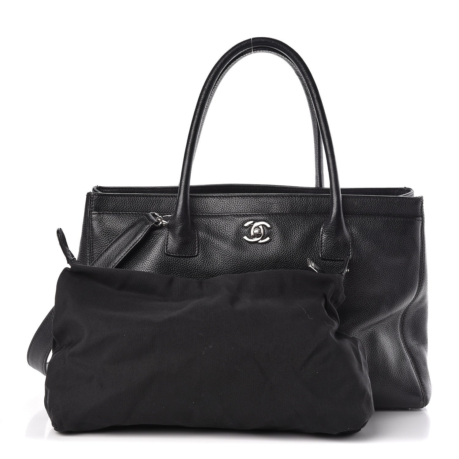 Chanel Calfskin Cerf Executive Shopper Tote Black 3 of 18