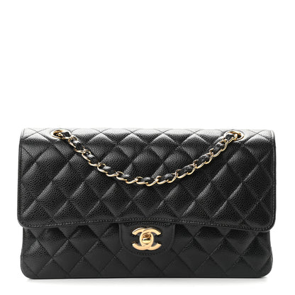 Chanel Caviar Quilted Medium Double Flap Black 1 of 9
