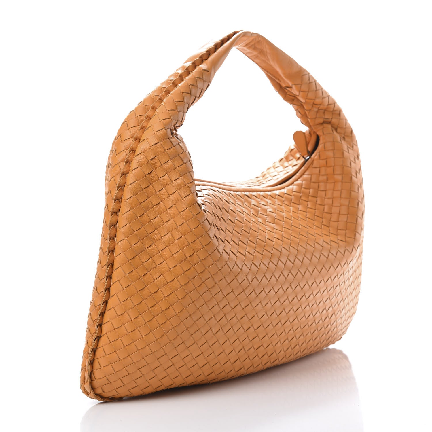 Bottega Veneta Nappa Intrecciato Large Veneta Hobo Orange 3 of 10