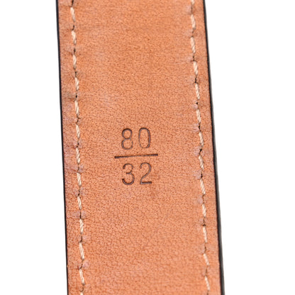 Louis Vuitton Calfskin Monogram 20mm LV Iconic Reversible Belt 80 32 6 of 7