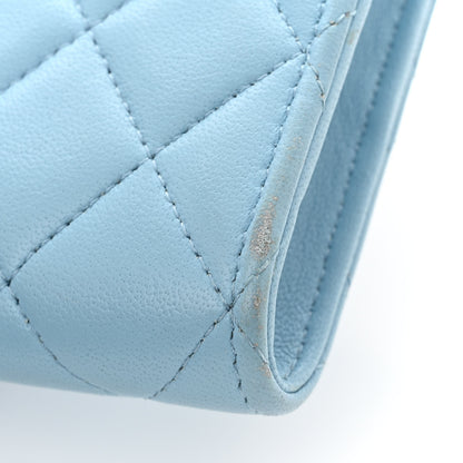 Chanel Lambskin Quilted Pearl Crush Phone Holder With Chain Light Blue 13 of 14