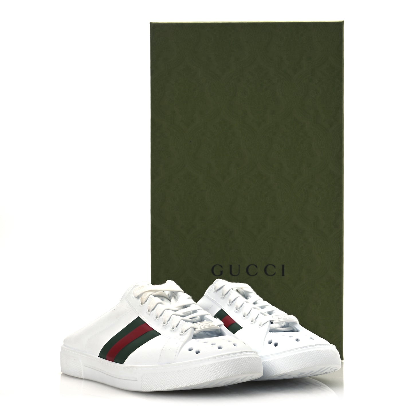 Rubber Ace Web Sneaker Slides 36 Great White