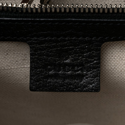Gucci Canvas Plaid ICCUG Embroidered Small Tote Bag Black White Red Blue Smile Yellow 6 of 10