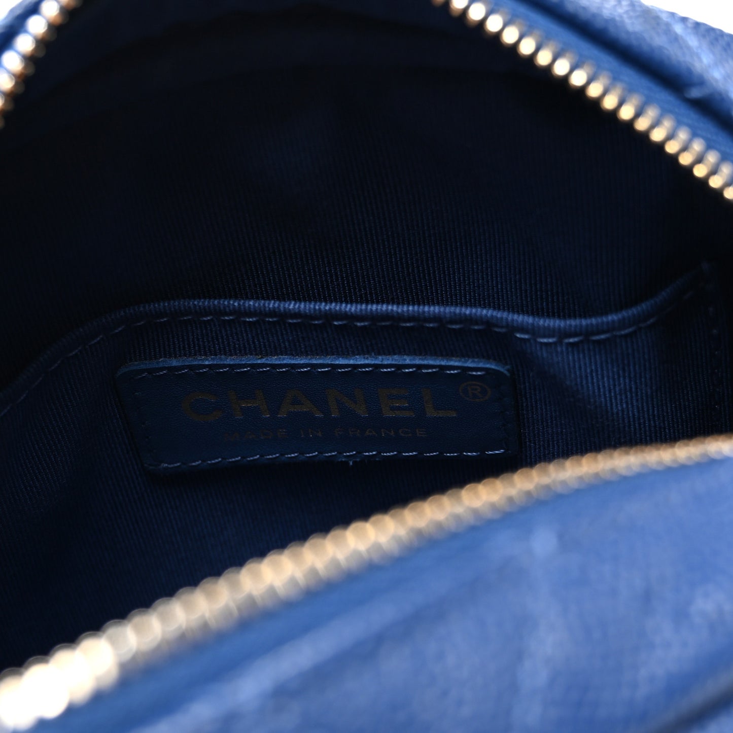 Caviar Quilted CC Day Camera Case Blue