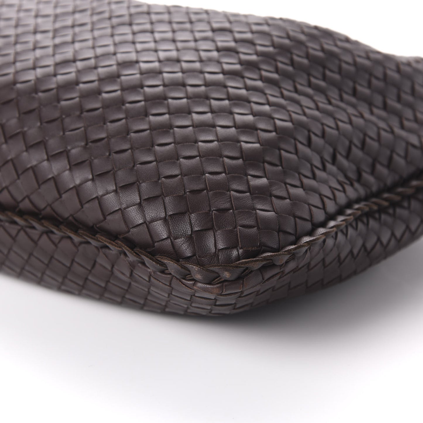 Nappa Intrecciato Large Veneta Hobo Ebano