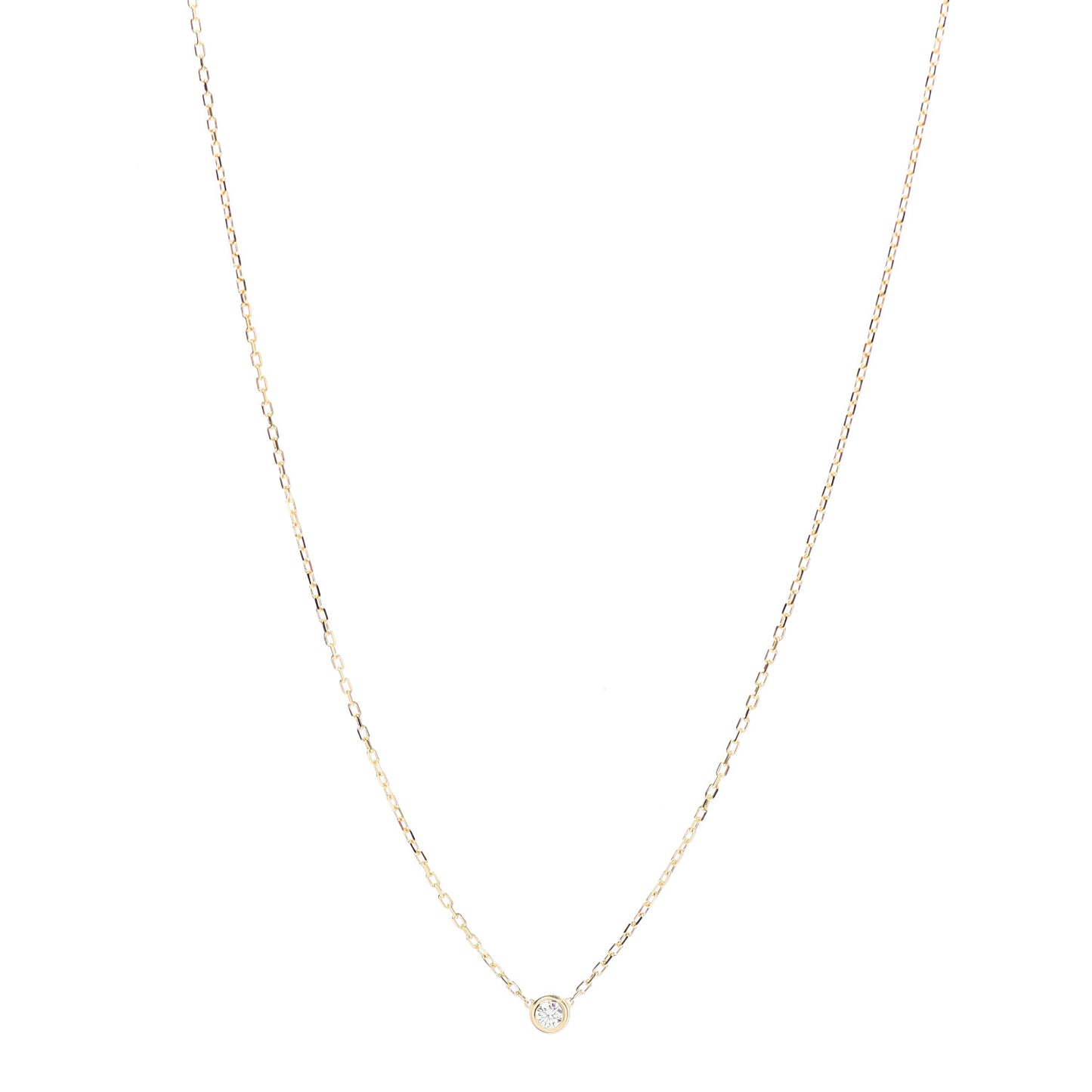 18K Yellow Gold Diamond SM D'Amour Pendant Necklace