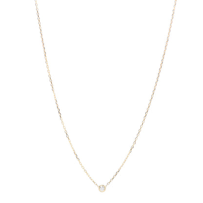 Cartier 18K Yellow Gold Diamond SM D'Amour Pendant Necklace 1 of 6
