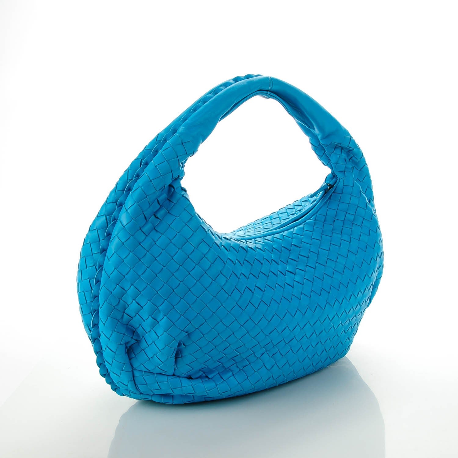 Bottega Veneta Nappa Intrecciato Medium Veneta Hobo Turquoise 3 of 8
