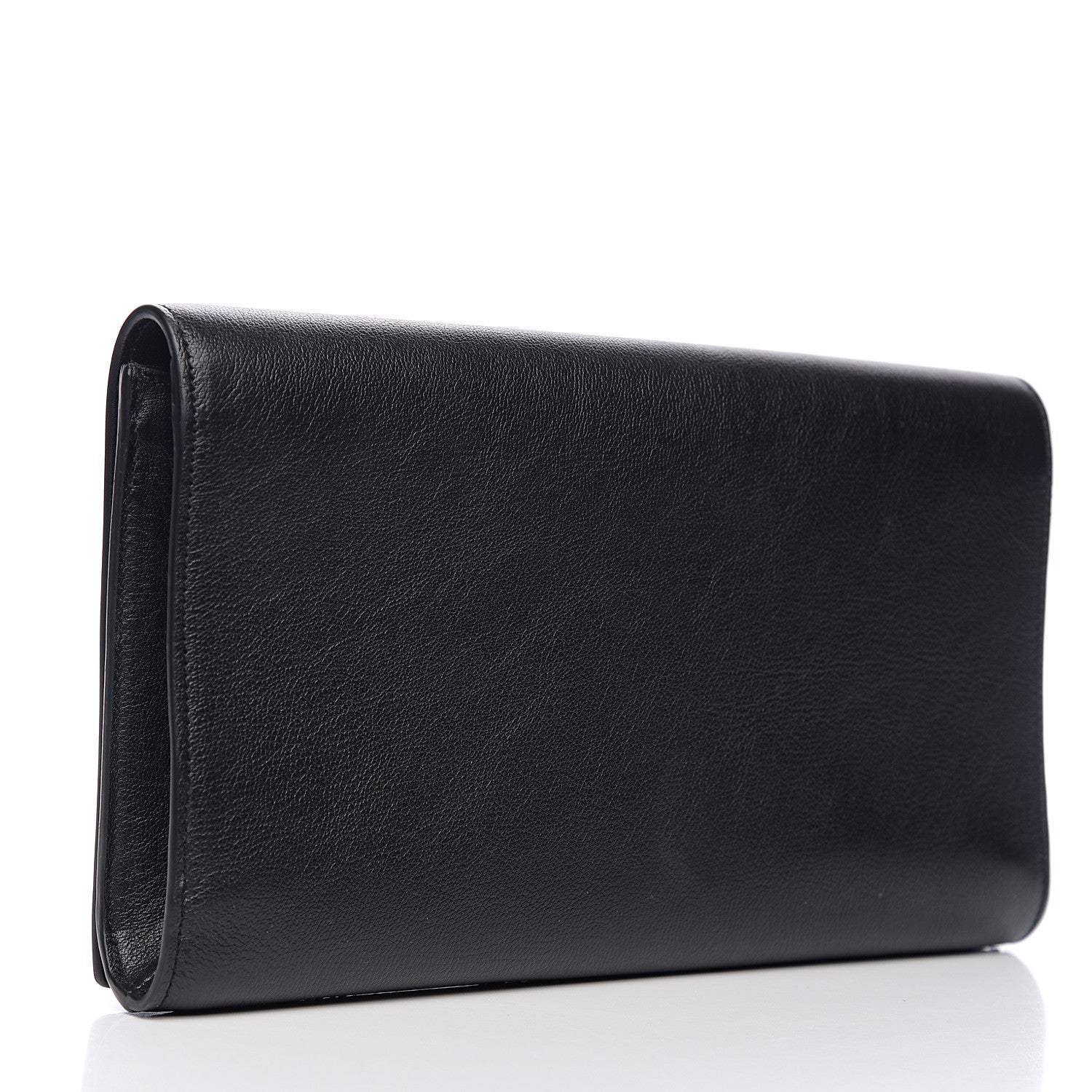 Saint Laurent Calfskin Monogram Large Belle De Jour Clutch Black 2 of 6