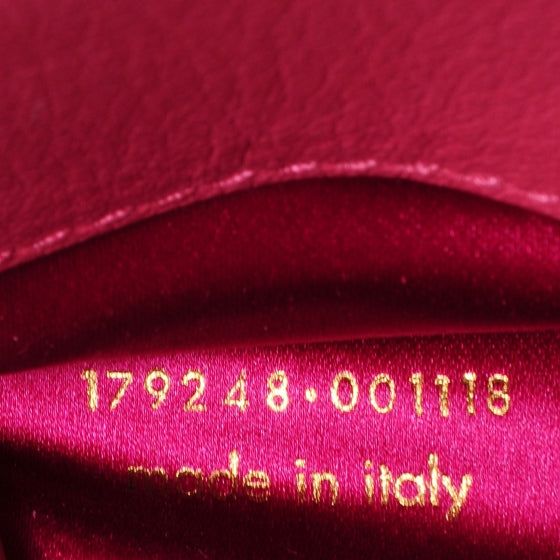 Goatskin Small Belle de Jour Clutch Fuchsia