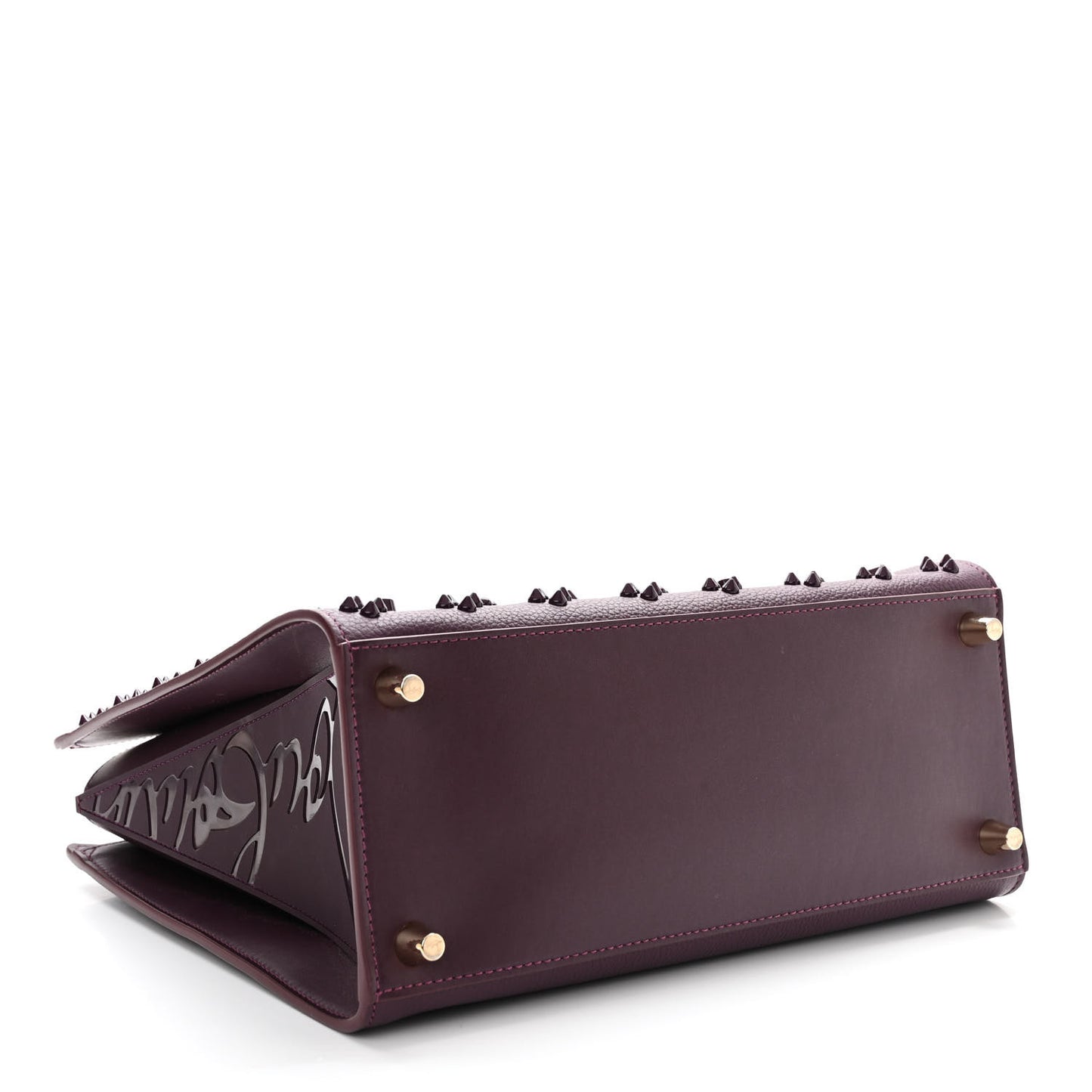 Calfskin Spikes Loubinthesky Medium Paloma Merlot