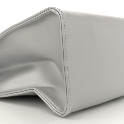 Telfar Metallic Vegan Leather Medium Shopping Bag Silver 8 of 10