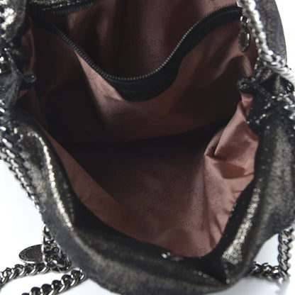 Stella McCartney Chamois Shiny Dotted Small Falabella Tote Ruthenium 5 of 9