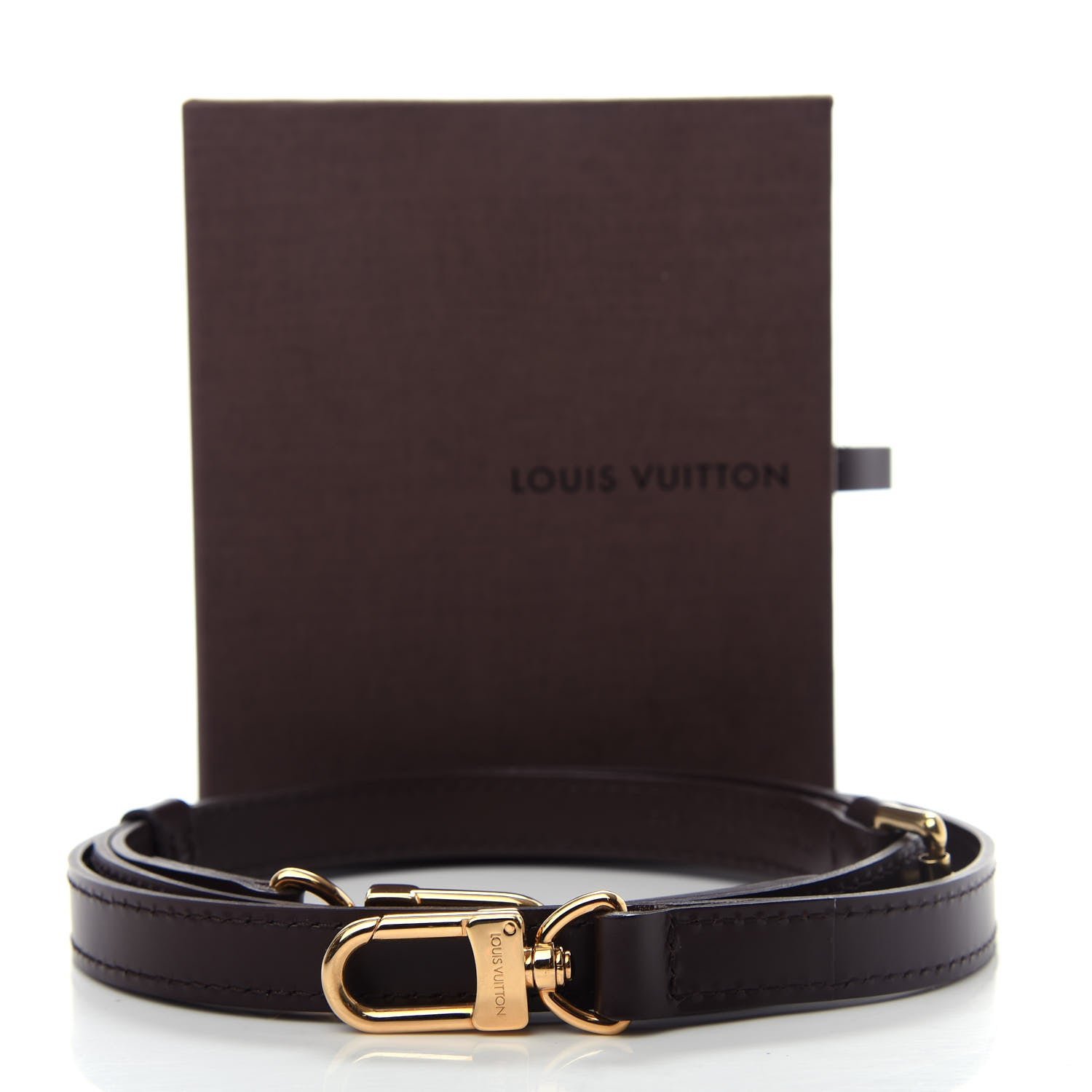 Louis Vuitton Calfskin 16mm Adjustable Shoulder Strap Brown 5 of 5