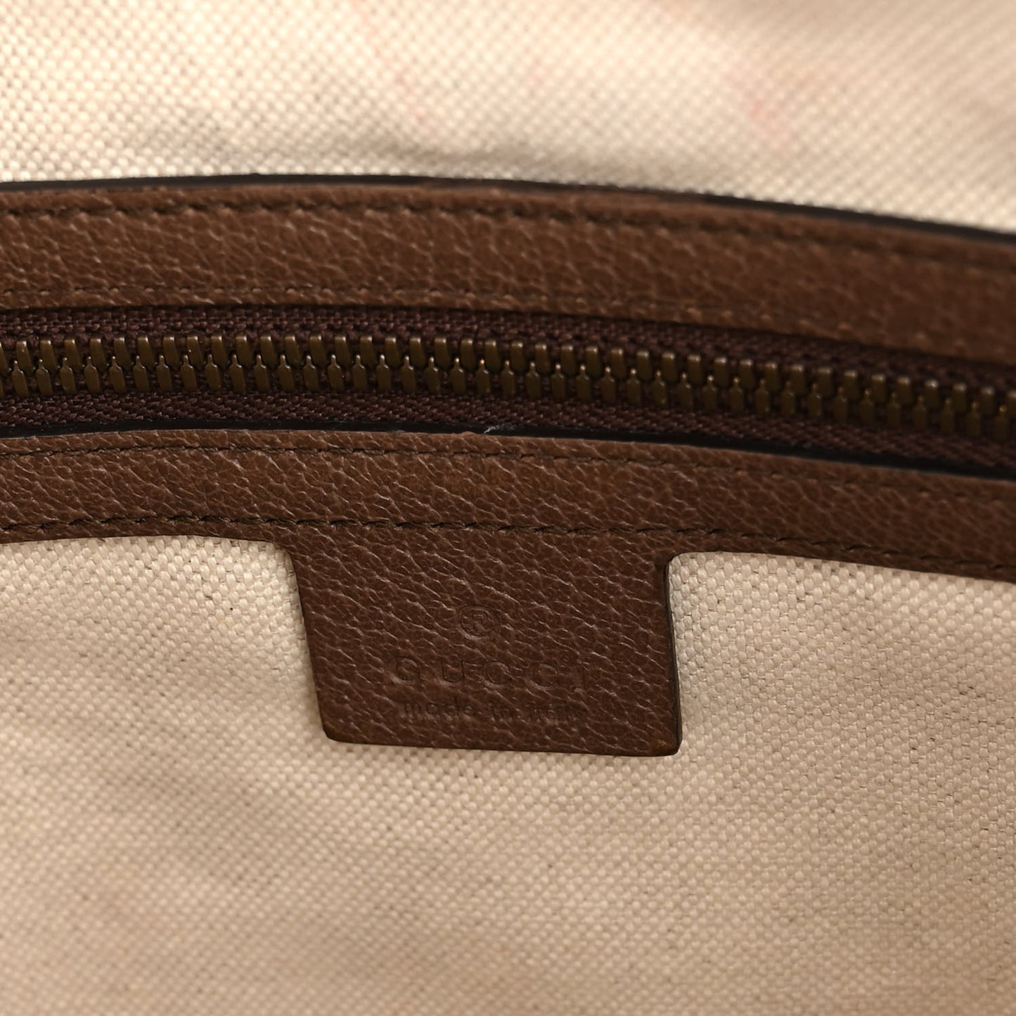 GG Supreme Monogram Web Small Ophidia Half Moon Hobo Brown