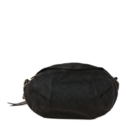 Chanel Caviar Stitched Banane Waist Bag Fanny Pack Black 1 of 8