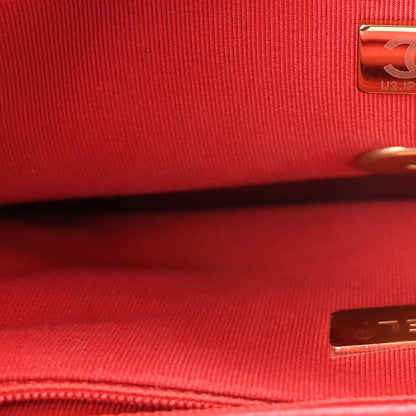 Chanel Lambskin Quilted Medium Chanel 19 Flap Red 6 of 9