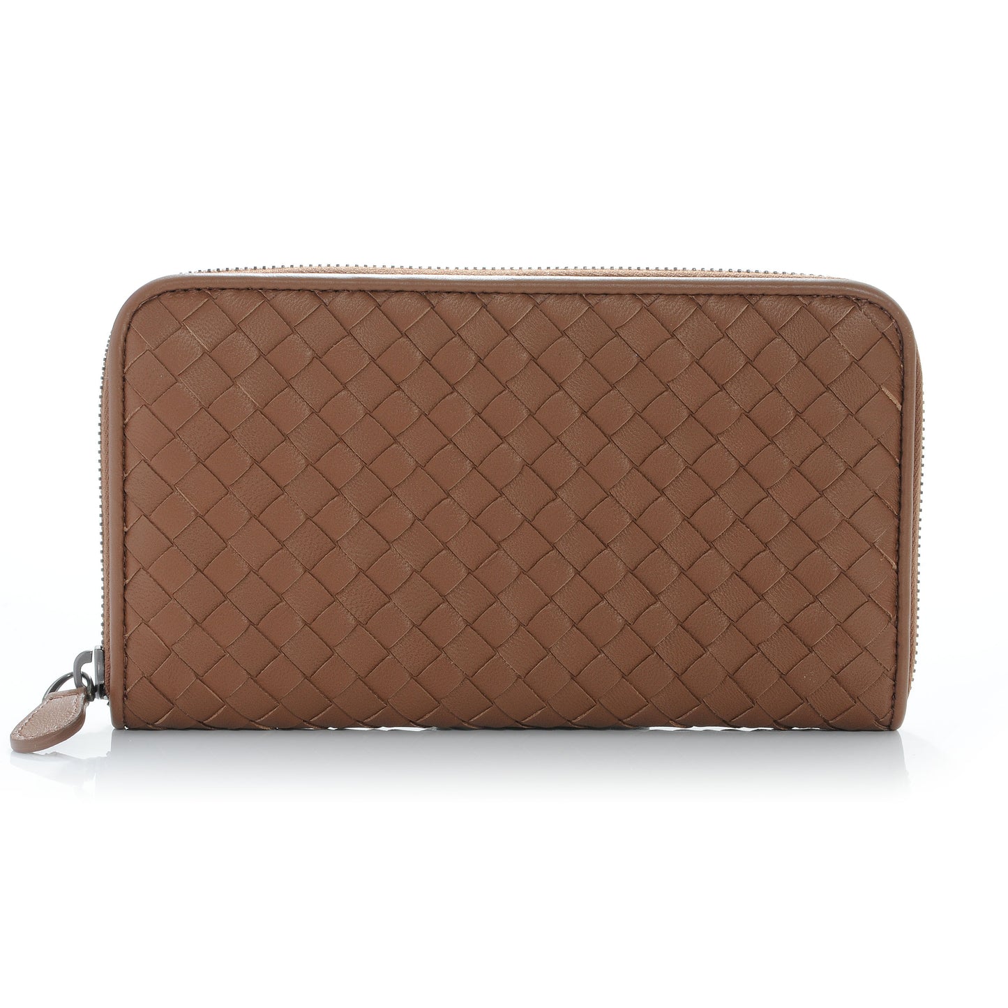 Nappa Intrecciato Zip Around Wallet Edoardo