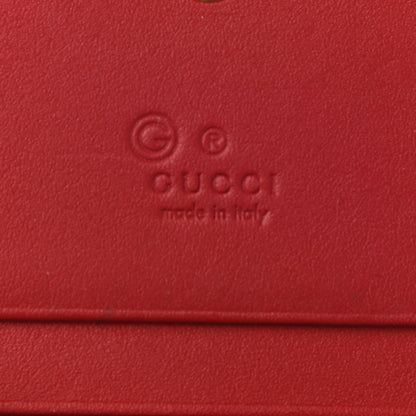 Gucci GG Supreme Monogram Blooms Card Case Wallet Beige Blue Navy Hibiscus Red 6 of 9