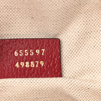 Gucci X DORAEMON Vintage GG Supreme Monogram Small Bucket Bag Beige Cherry Red 7 of 11