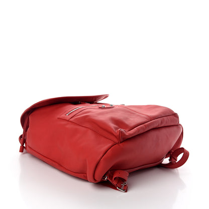 Balenciaga Calfskin Classic Hardware S Traveler Backpack Rouge Grenade 3 of 8