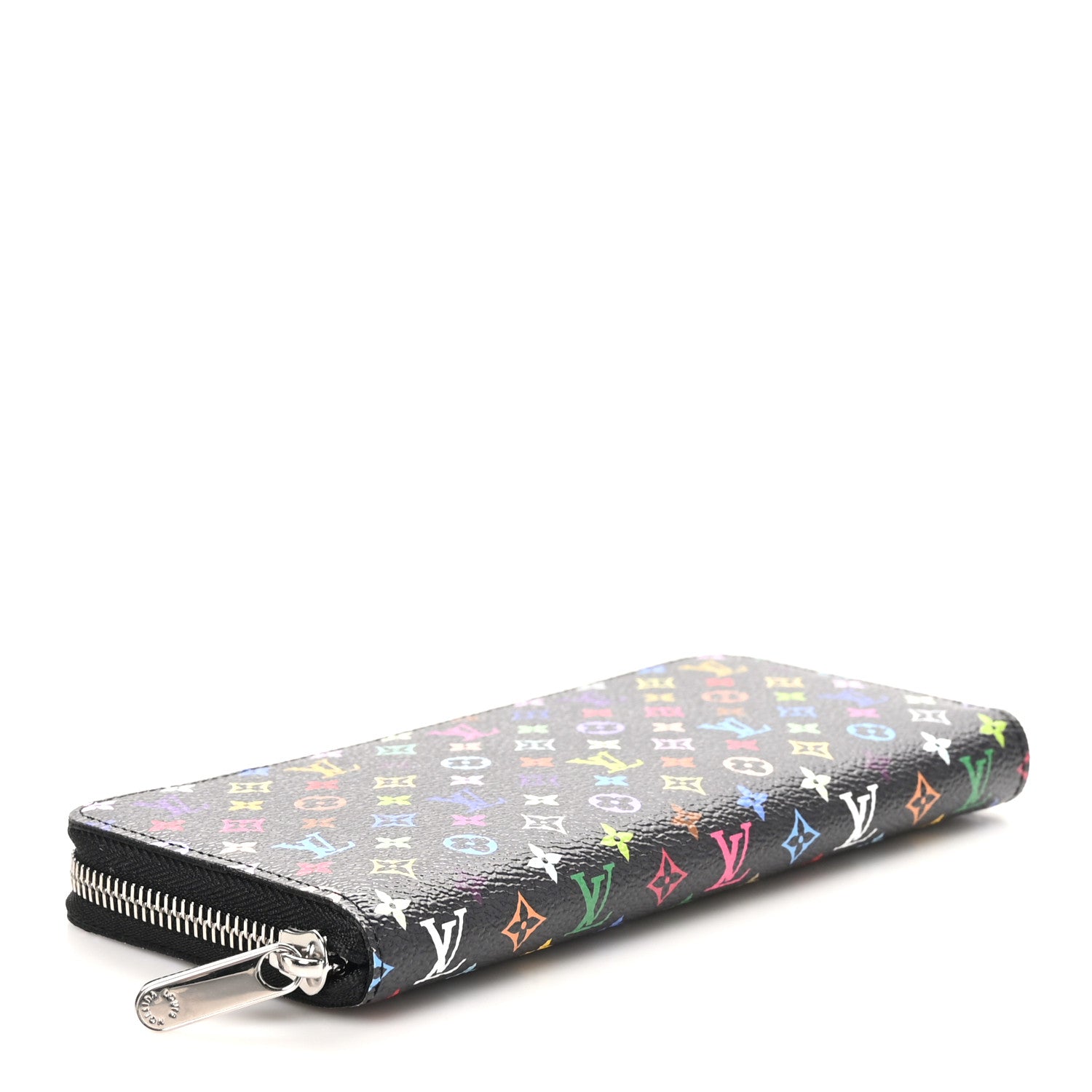 Louis Vuitton LV X TM Monogram Multicolor Clemence Wallet Black 4 of 9
