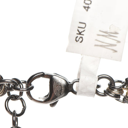 Chanel Ruthenium Crystal CC Star Moon Circle Necklace Multicolor 7 of 9