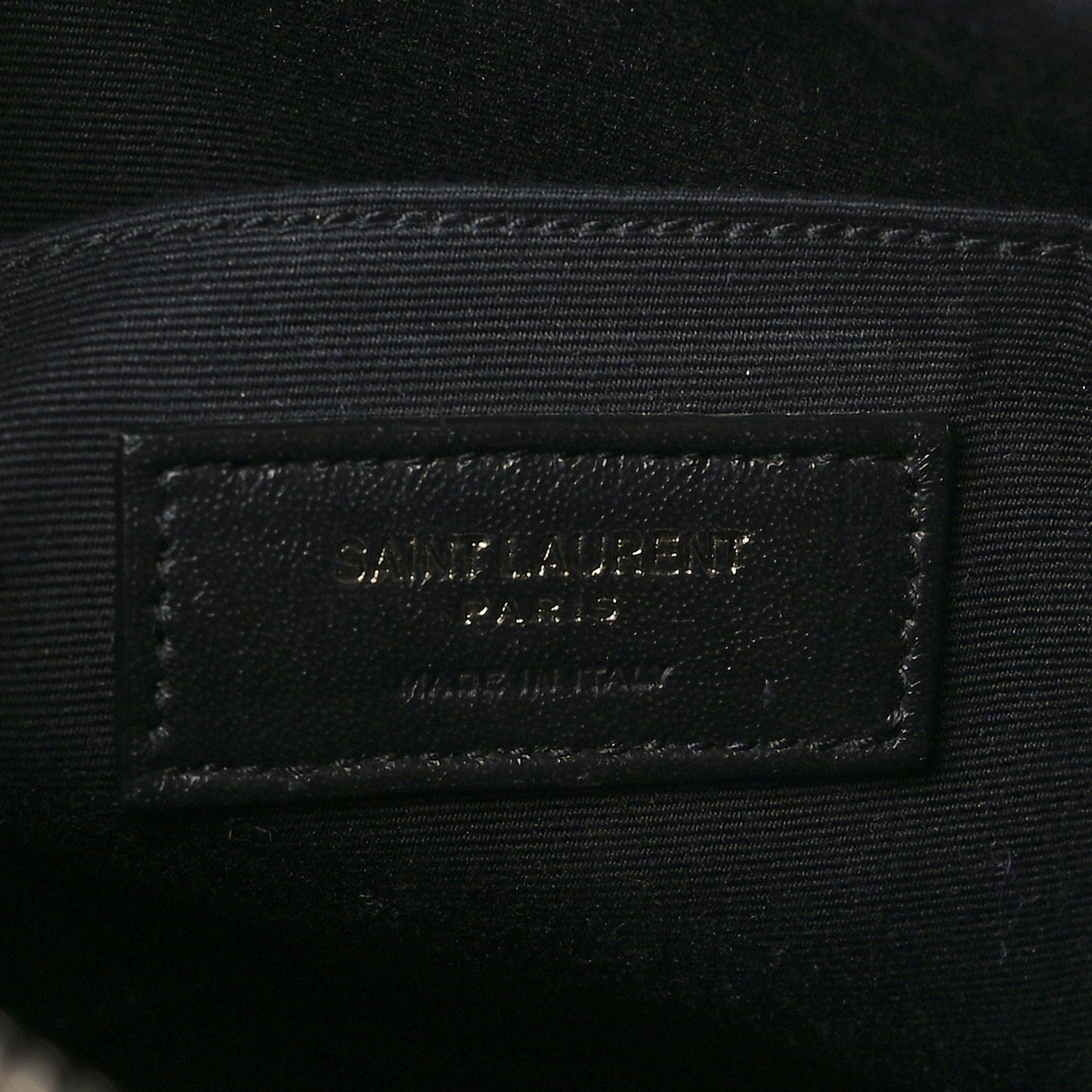 Calfskin Matelasse Monogram Monochrome Lou Camera Bag Black