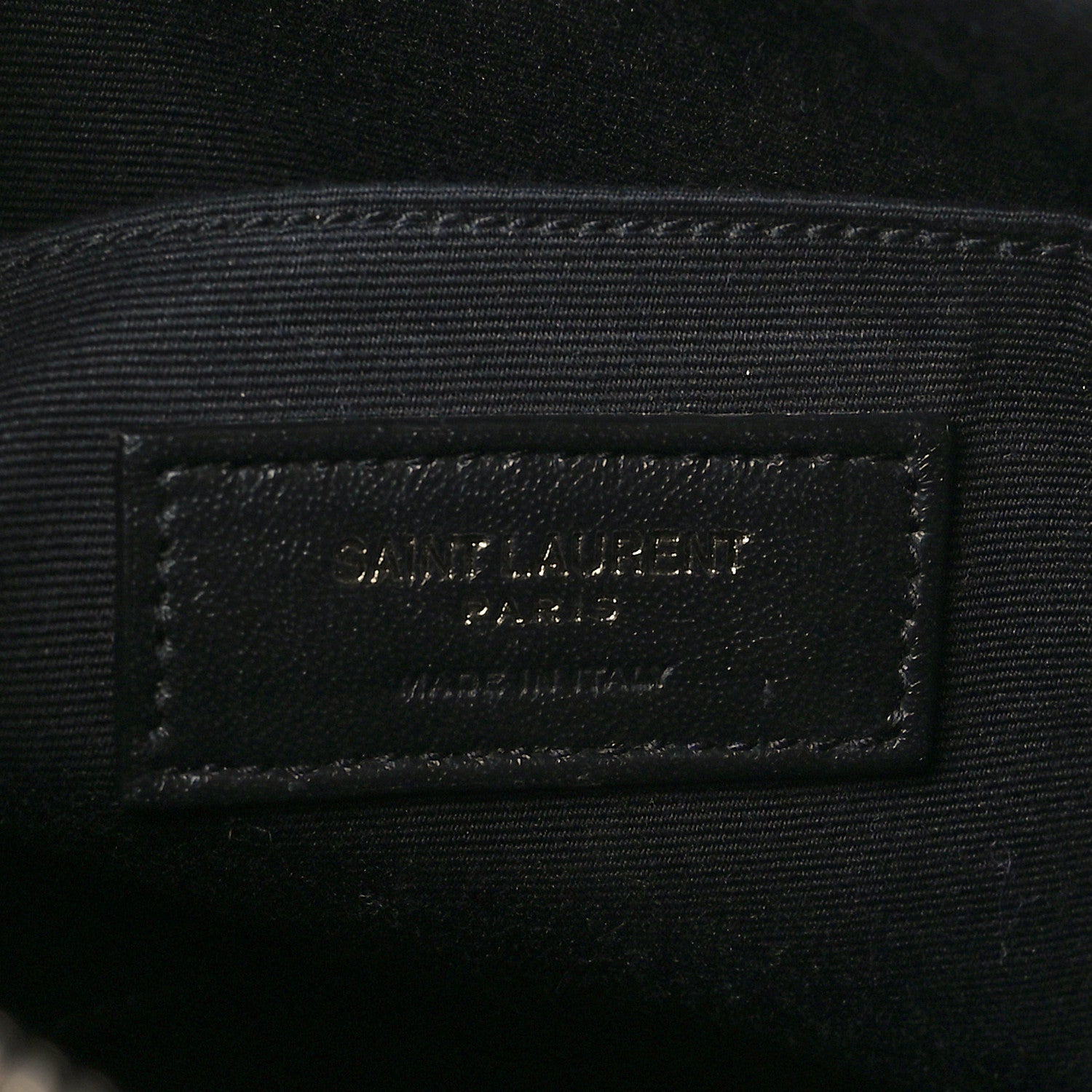Saint Laurent Calfskin Matelasse Monogram Monochrome Lou Camera Bag Black 6 of 8