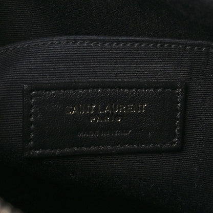 Saint Laurent Calfskin Matelasse Monogram Monochrome Lou Camera Bag Black 6 of 8