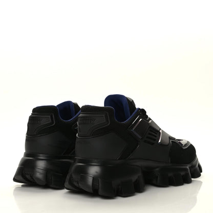Prada Rubber Knit Fabric Iridescent Mens Cloudbust Thunder Sneakers 9.5 Black 4 of 7