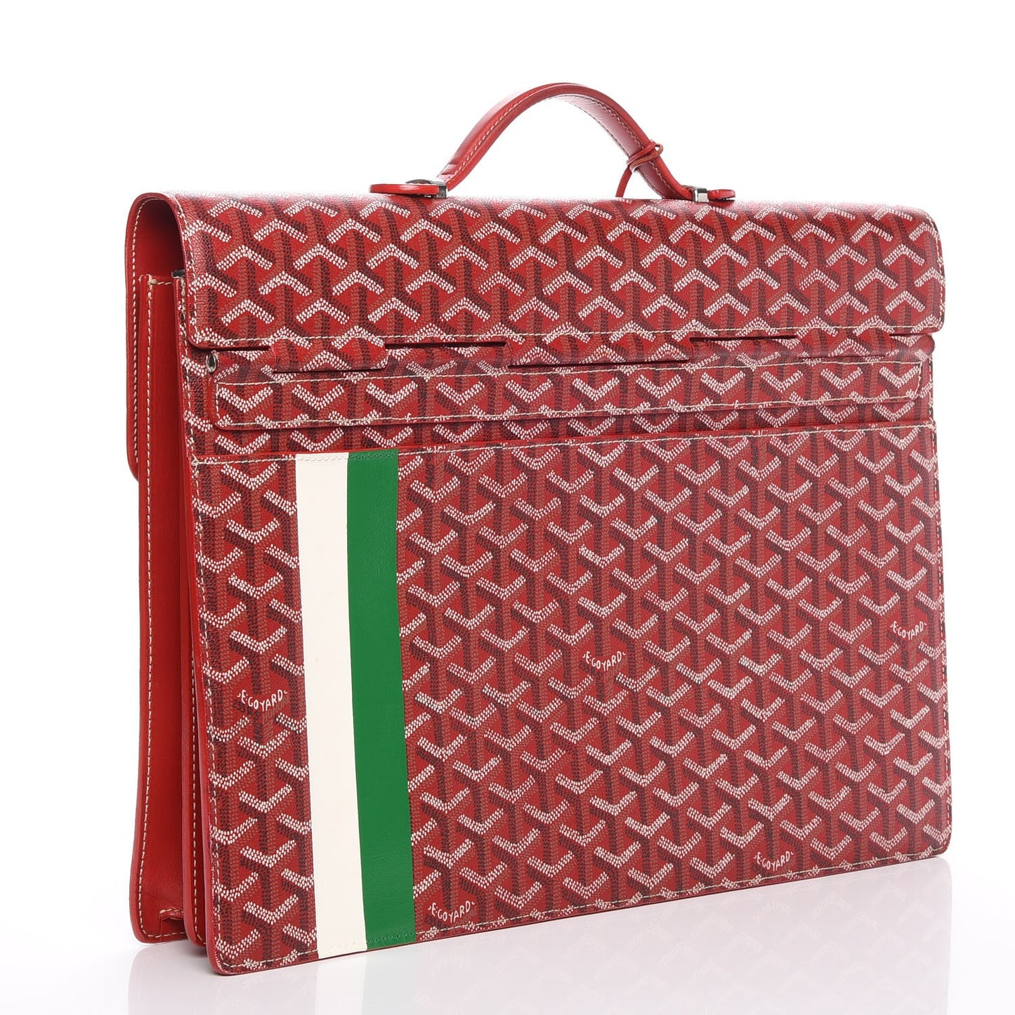 Chevron Serviette Chypre Briefcase Red