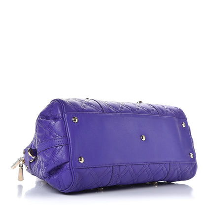 Versace Calfskin Satchel Violet 4 of 8