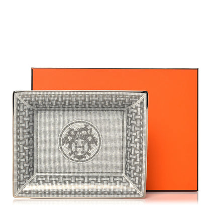 Hermes Porcelain Mosaique Au 24 Platine Change Tray 7 of 7