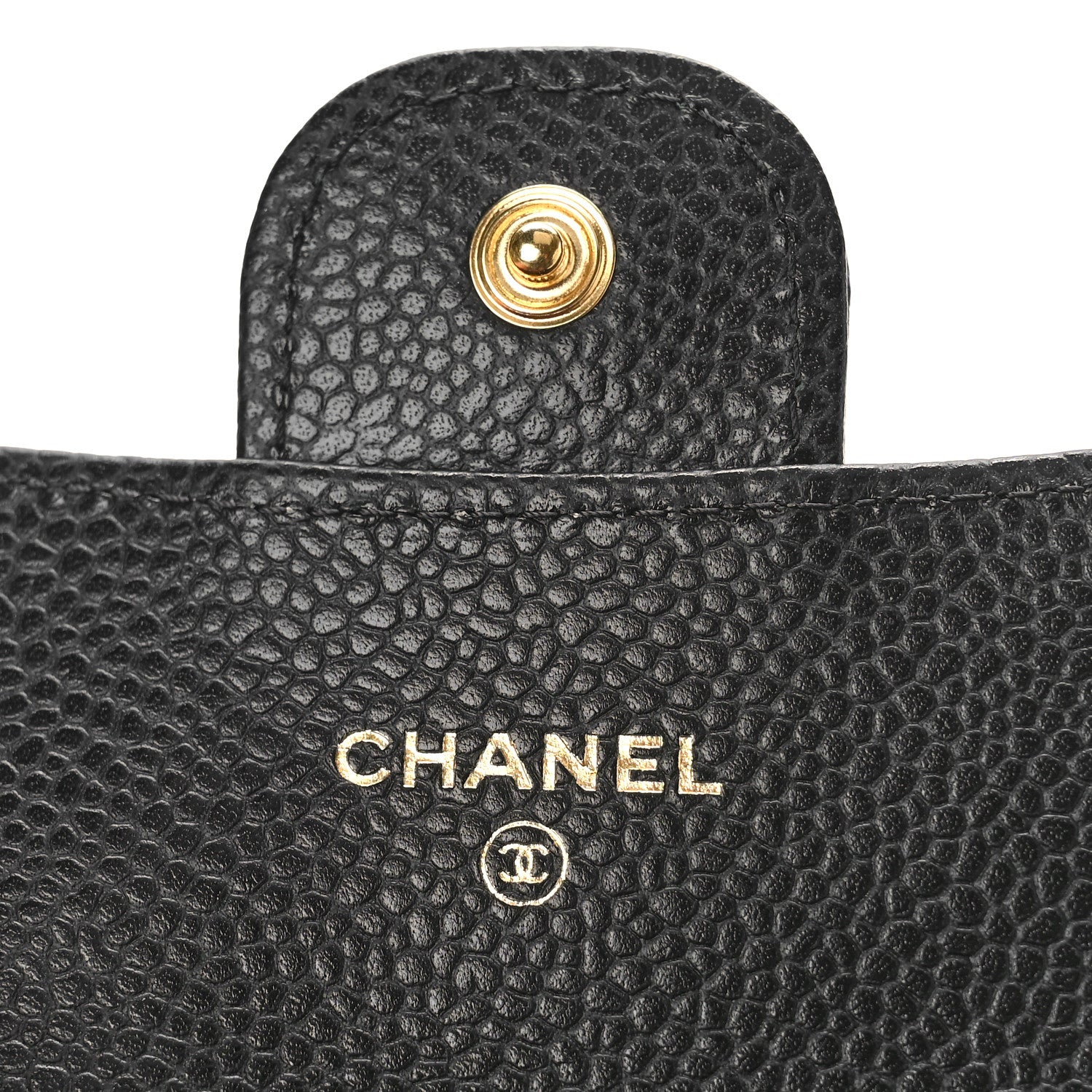 Chanel Caviar Quilted Flap Card Holder Wallet Black 6 of 10