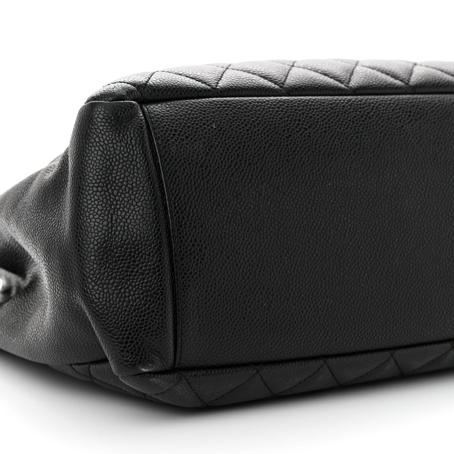 Caviar Quilted Grand Shopping Tote GST Black