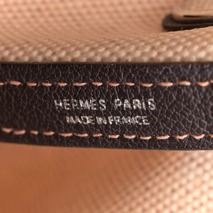 Hermes Buffle Skipper Toile Garden Party 30 TPM Marron Fonce 6 of 13