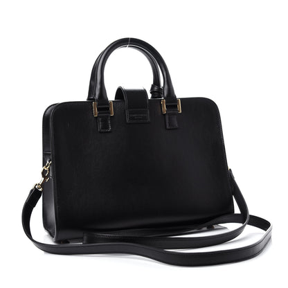 Saint Laurent Calfskin Monogram Baby Cabas Black 3 of 9