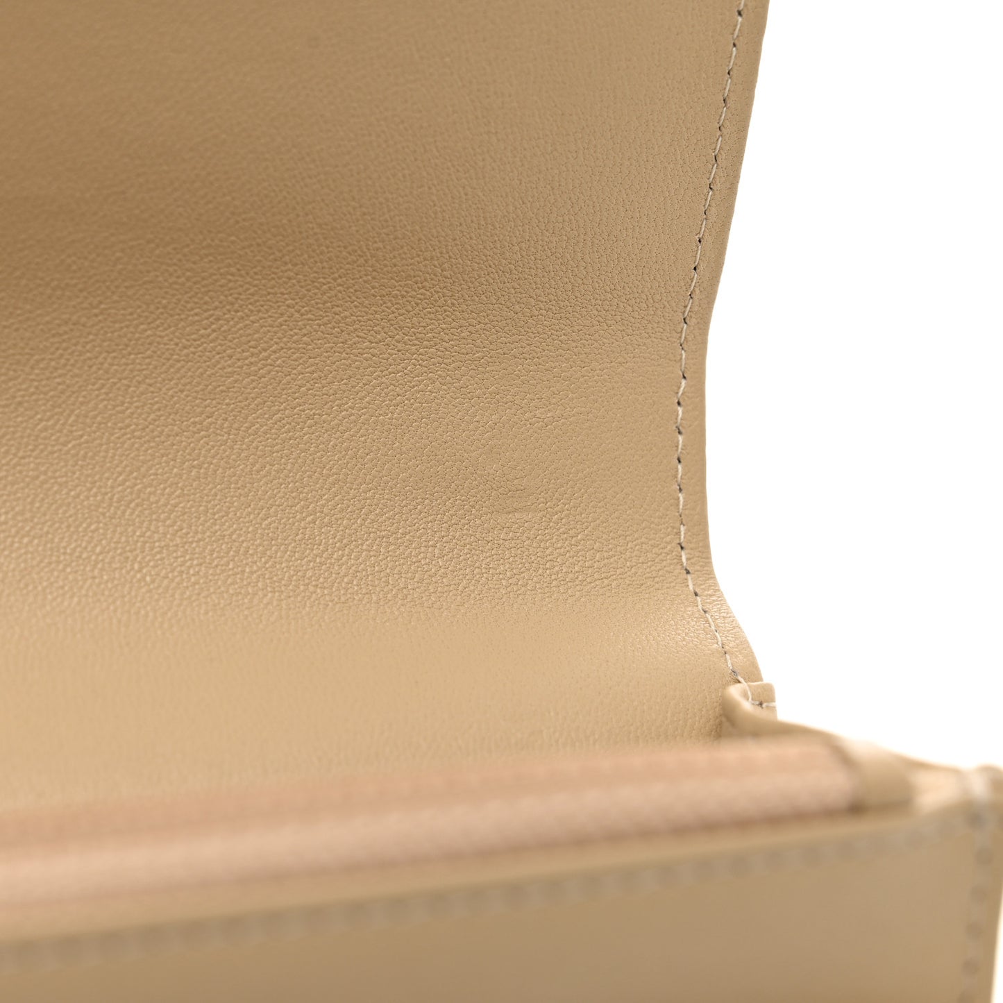Lambskin Quilted Chanel 19 Wallet On Chain WOC Beige