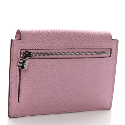 Hermes Epsom Kelly Pocket Compact Wallet Mauve Sylvestre 3 of 8