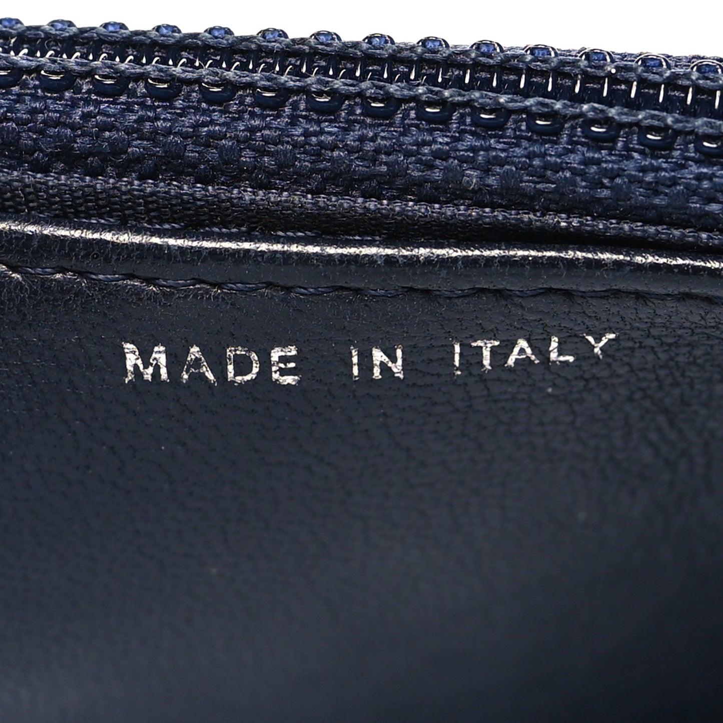 Lambskin Quilted Boy Wallet On Chain WOC Navy Blue