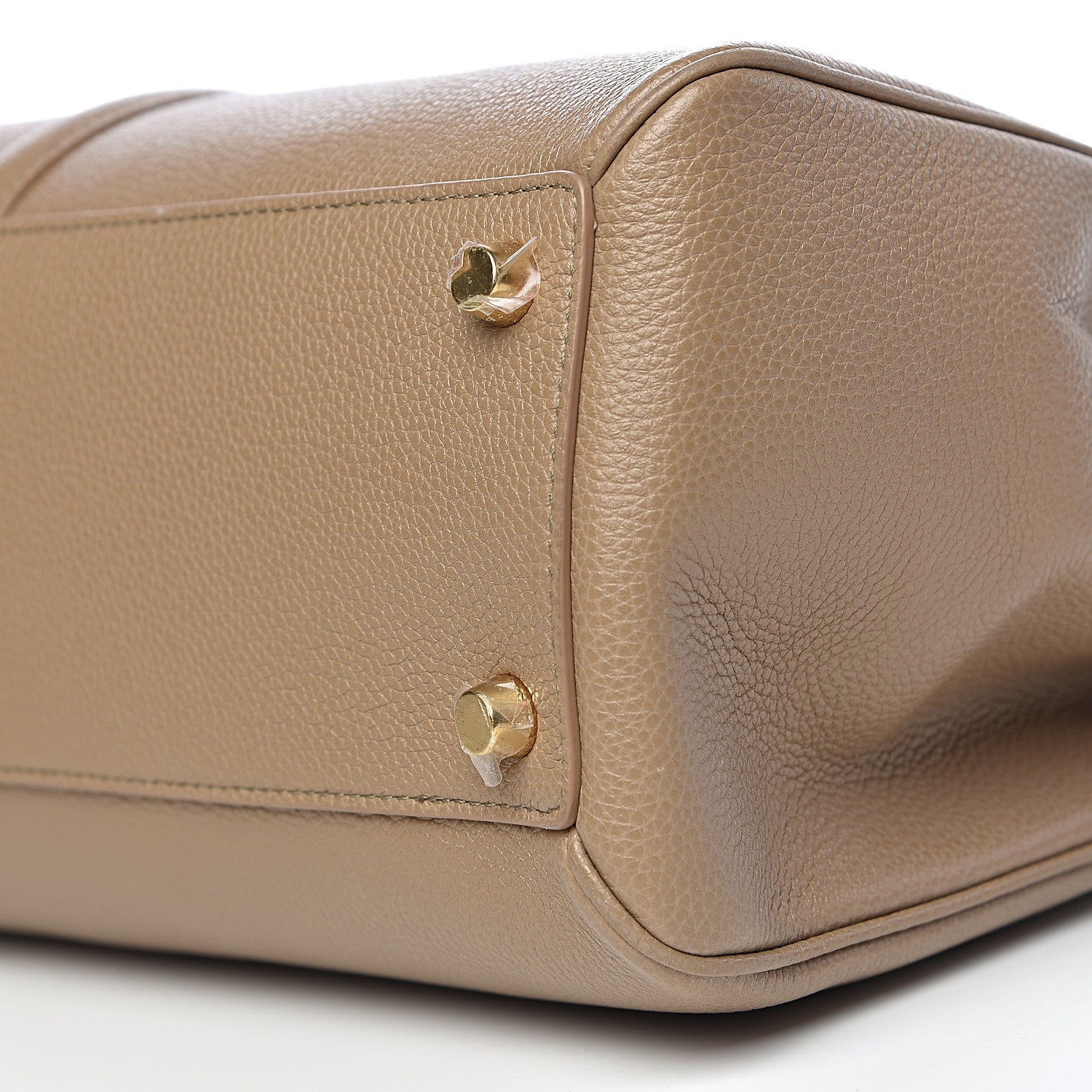 Celine Grained Calfskin Classique 16 Top Handle Bag Beige 10 of 11