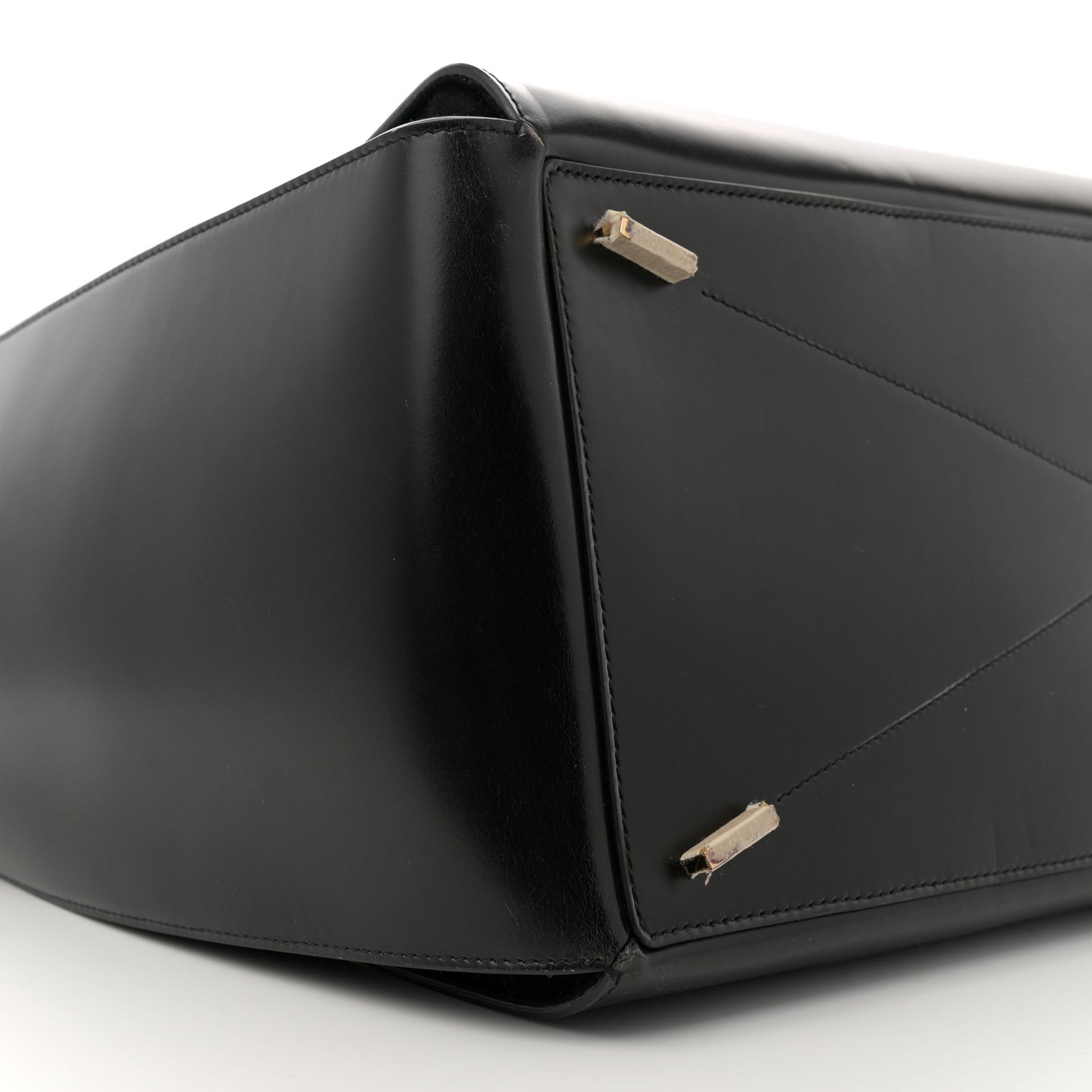Brushed Off Calfskin XL Gancini Buckles Tote Bag Black