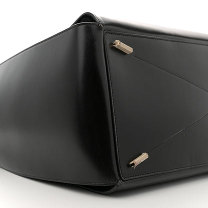 Salvatore Ferragamo Brushed Off Calfskin XL Gancini Buckles Tote Bag Black 8 of 13