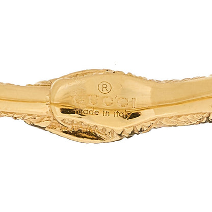 Gucci 18K Yellow Gold Diamond Ouroboros Snake Ring 4 of 5