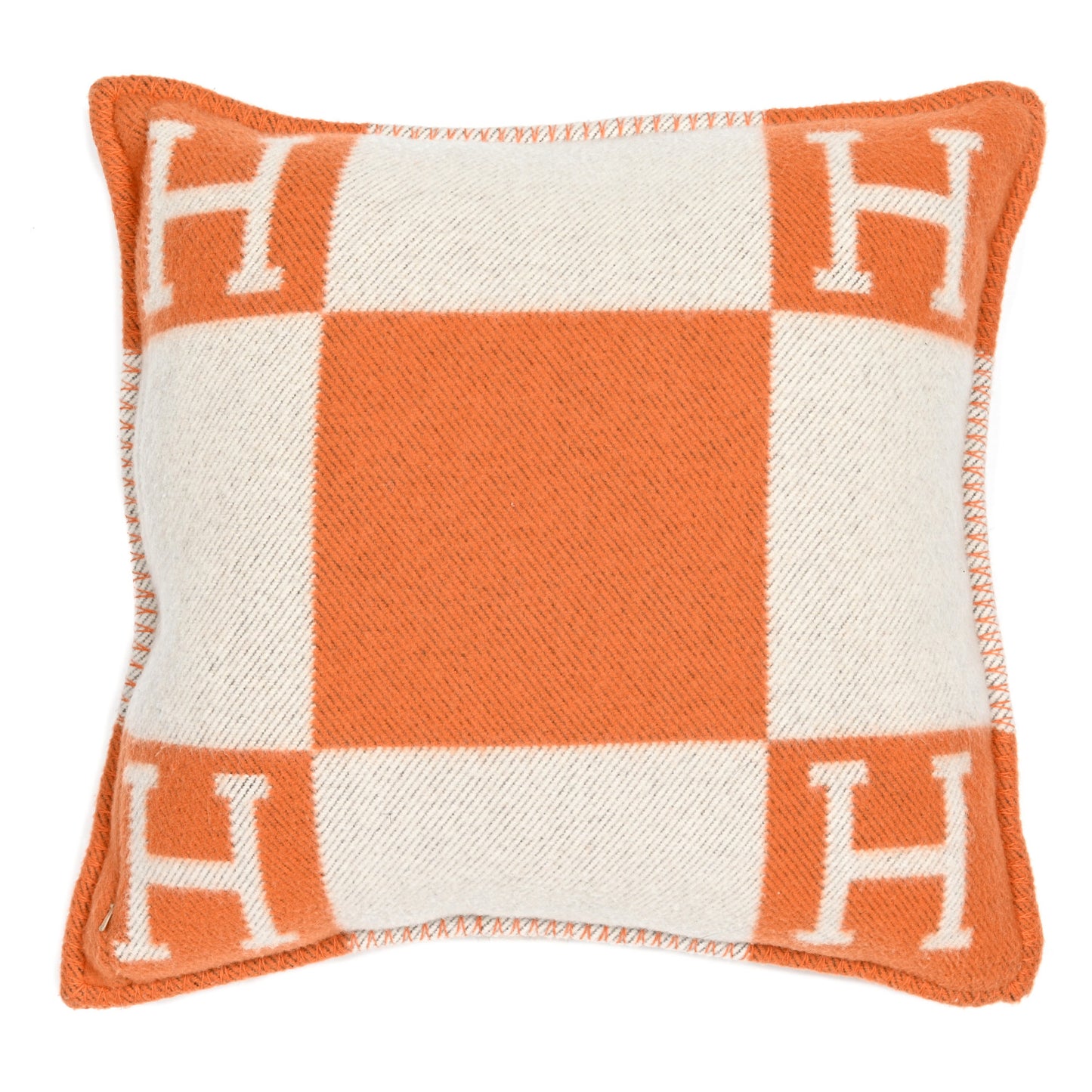 Wool Cashmere Avalon Pillow PM Ecru Potiron