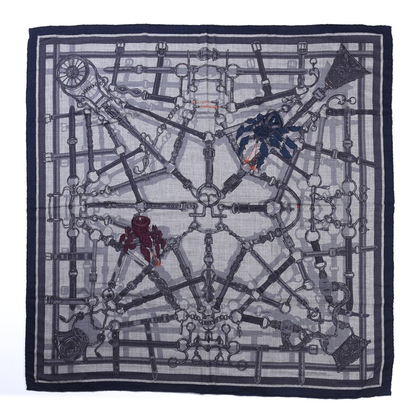 Cashmere Silk Flamboyant Web Scarf 100