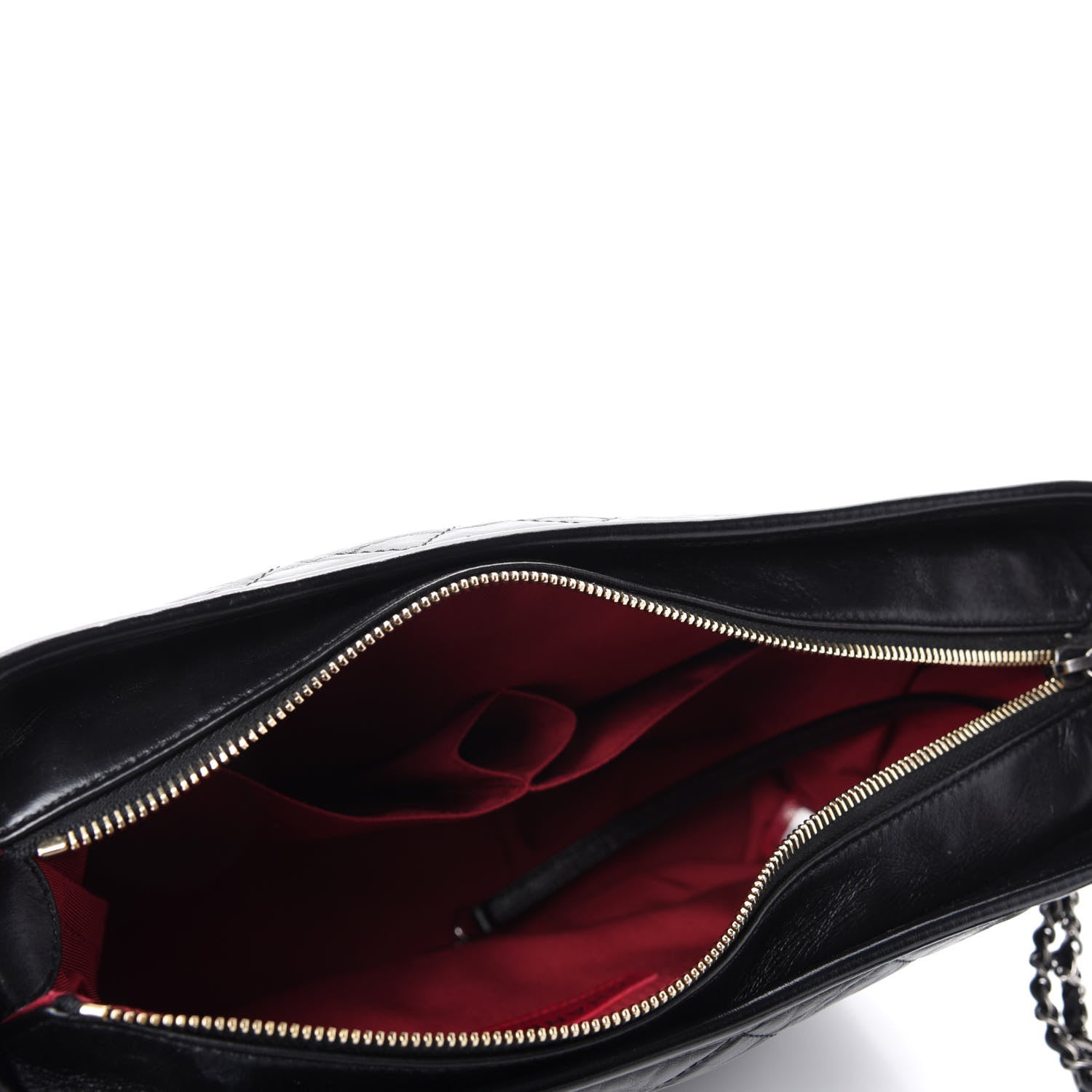 Chanel Aged Calfskin Quilted Medium Gabrielle Hobo Black 5 of 11
