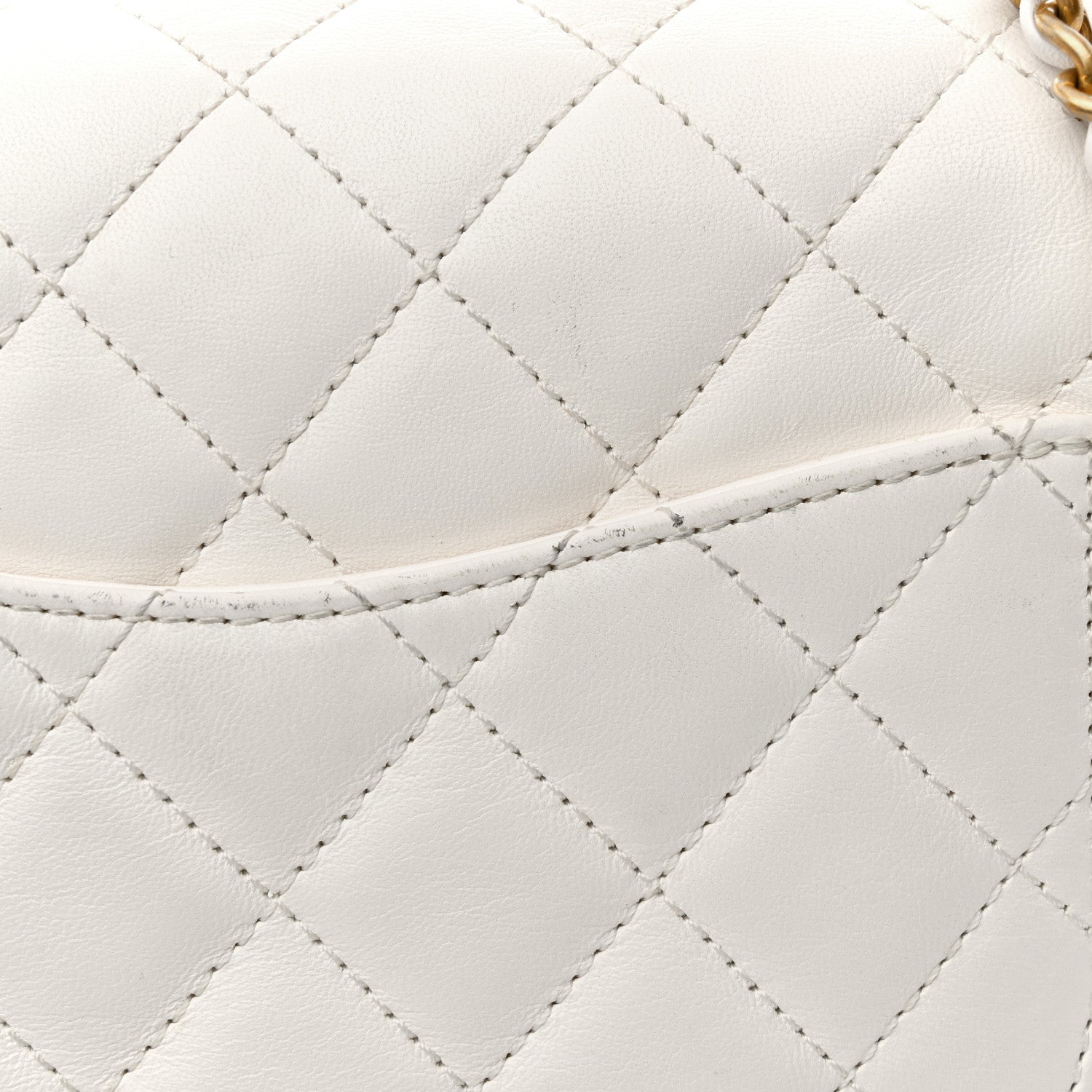 Chanel Lambskin Quilted Mini Pearl Crush Flap White 11 of 13